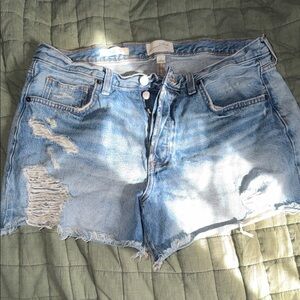 Universal Thread Light Blue Distressed Jean Shorts